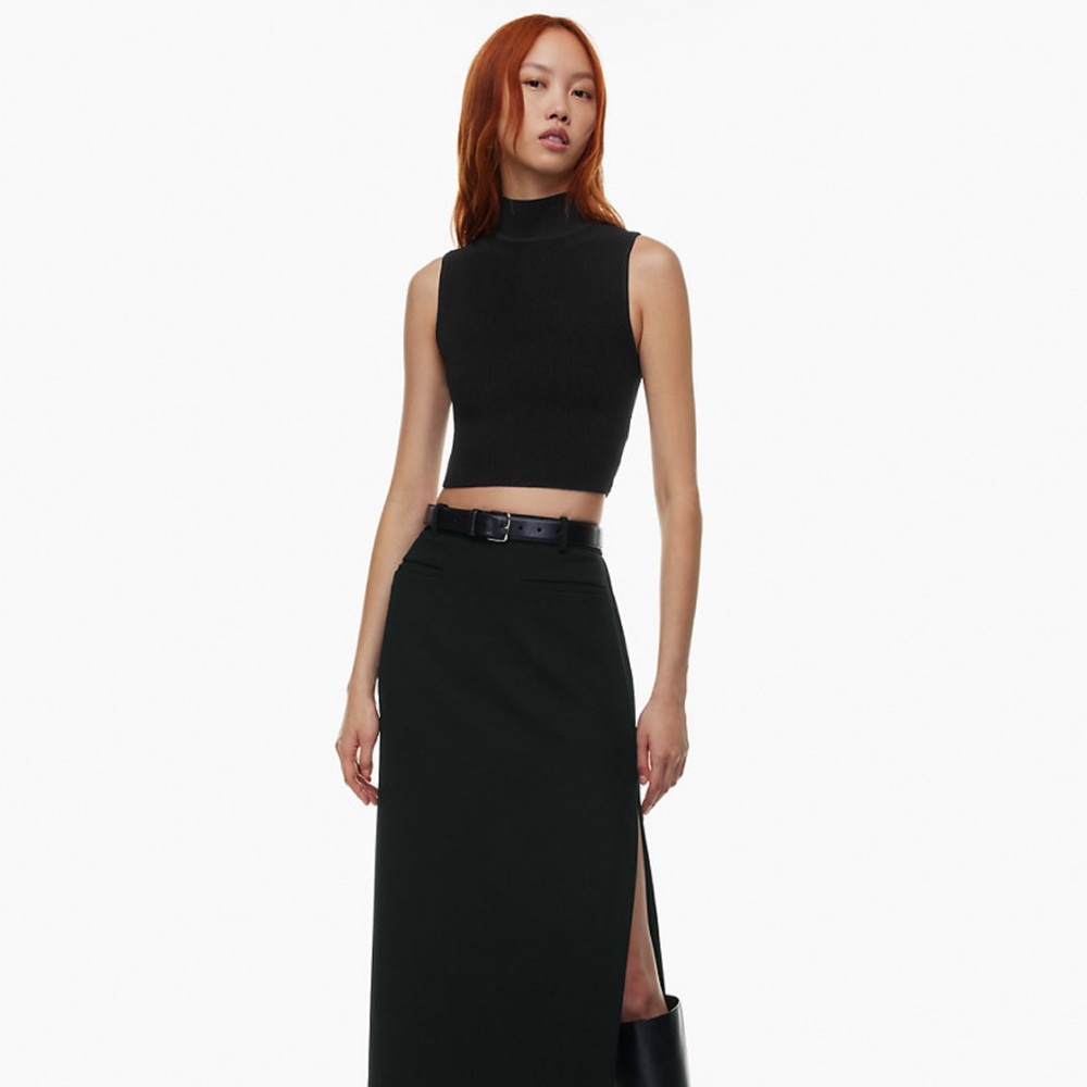 Sculpt-Knit Mock Neck Tank